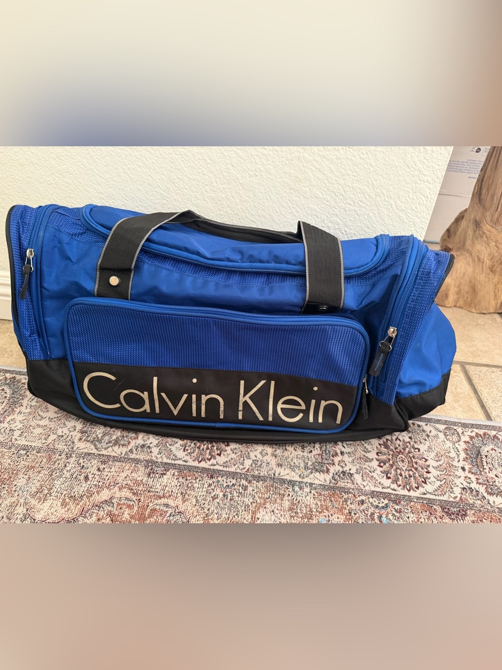 Calvin Klein Men’s Royal Blue Duffel Bag